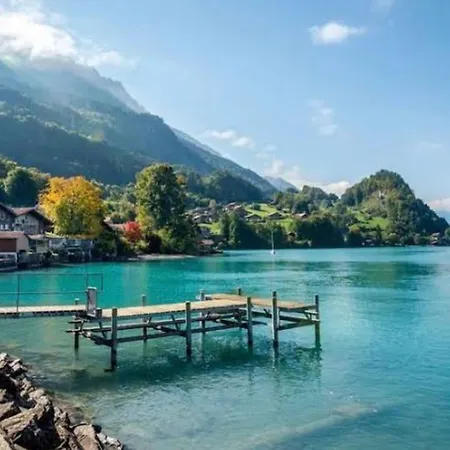 Romantic Swiss Alp With & Mountains