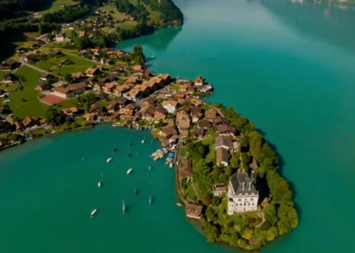 Romantic Swiss Alp With & Mountains * Iseltwald