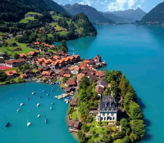 Romantic Swiss Alp With & Mountains *