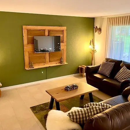 Romantic Swiss Alp With & Mountains Iseltwald