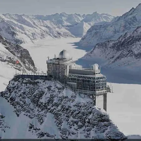 Romantic Swiss Alp With & Mountains Iseltwald